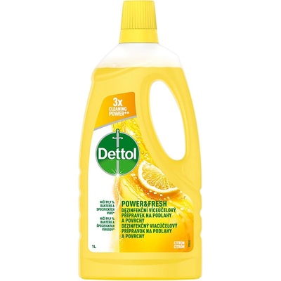 Dettol Power & Fresh Citron dezinfekčný prípravok na podlahy a povrchy 1 l