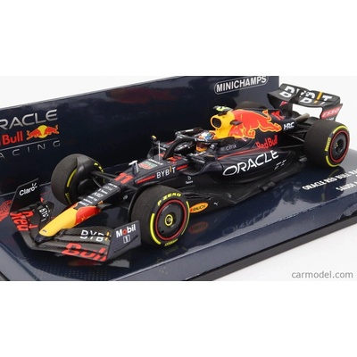 Minichamps Red bull F1 Rb18 Team Oracle Red Bull Racing N 11 Bahrain Gp 2022 Sergio Perez Matná modrá žltá červená 1:43
