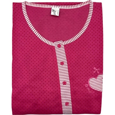 noční košile s krátkým rukávem Ness fuchsiová