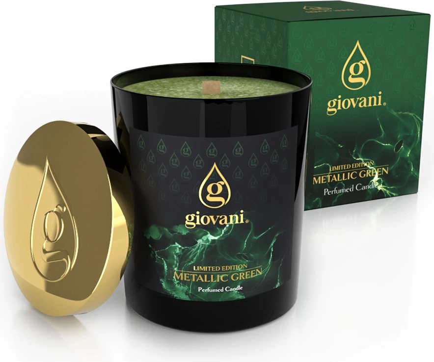 Giovani Парфюмирана свещ metallic green