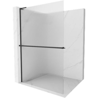 Mexen Kioto+ L душ стена с рафт Walk-in 90 x 200 cm, шарки, черна - 800-090-123-70-09 (800-090-123-70-09)