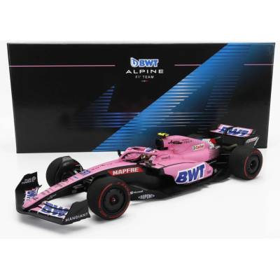 MINICHAMPS ALPINE F1 A522 TEAM ALPINE BWT N 31 7th BAHRAIN GP 2022 ESTEBAN OCON - BLUE PINK 1:18
