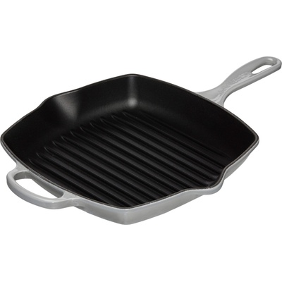 Le Creuset Грил тиган Signature квадратен 26 см светлосив (20183265410422)