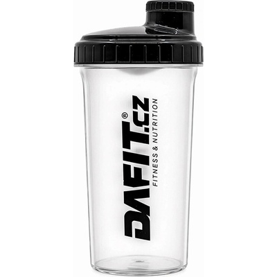 Dafit Šejkr 700 ml průhledný, černý, černé logo