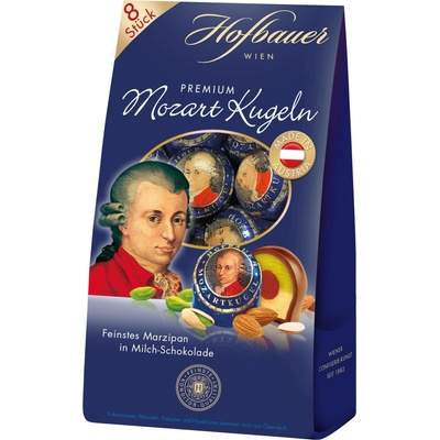 Hofbauer Mozartovy koule, mléčná čokoláda 160 g