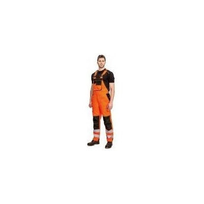 Cerva Knoxfield HI VIS nohavice s náprsenkou oranžové