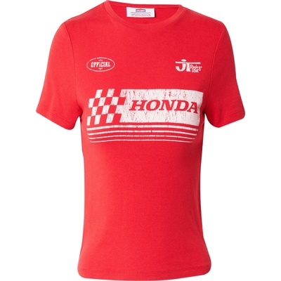 TOPSHOP Тениска 'Graphic License Honda Baby' червено, размер M