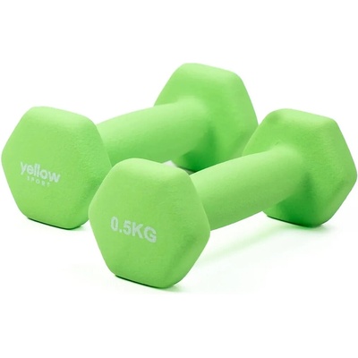 yellowDUMBBELL Jednoruké činky 0,5 kg