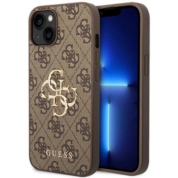 GUESS GUHCP15S4GMGBR iPhone 15 6.1" brown hardcase 4G Big Metal Logo (GUHCP15S4GMGBR)