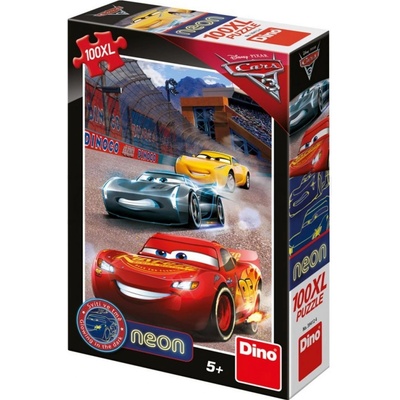Dino Cars 3 Vítězné kolo Neon 100 dílků