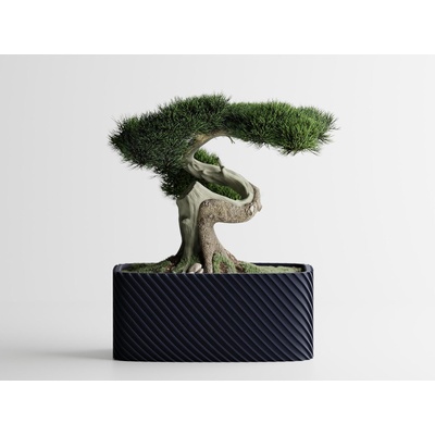 Кашпа Bonzai малка тъмносин мат