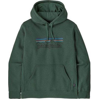 Patagonia Мъжки суичър Patagonia P-6 Logo Uprisal Hoody Hoodie - P-6 Outline: Canopy Green (017-2043-1814)
