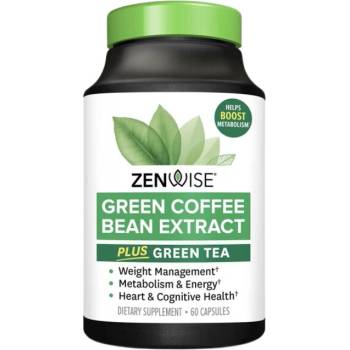 Zenwise Green Coffee Bean Extract 500 mg | with Green Tea Extract [60 капсули]