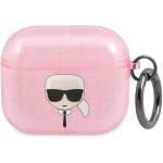 Karl Lagerfeld Калъф Karl Lagerfeld KLA3UKHGP Glitter Karl`s Head, за Apple AirPods 3 (3666339030339)