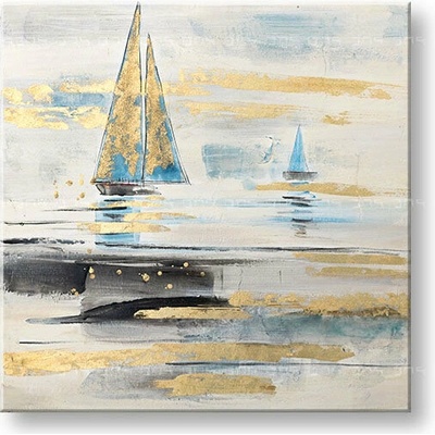 Maľovaný obraz na stenu LODE 80x80 cm - 80×80 cm / Premium 4 cm