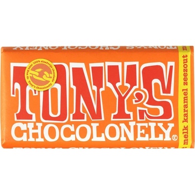 Tony’s Chocolonely – mliečná čokoláda, karamel a mořská sůl 180 g