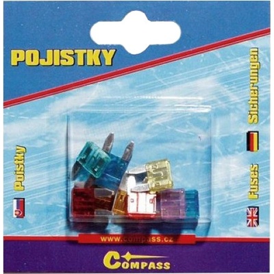 Compass Pojistky nožové MINI 10 ks, 07523