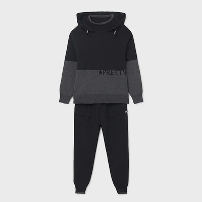 Mayoral Двуцветен анцуг pretty за момиче в сиво и графитено Майорал