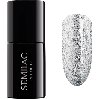 Semilac UV Hybrid Shimmer 292 Silver 7 ml