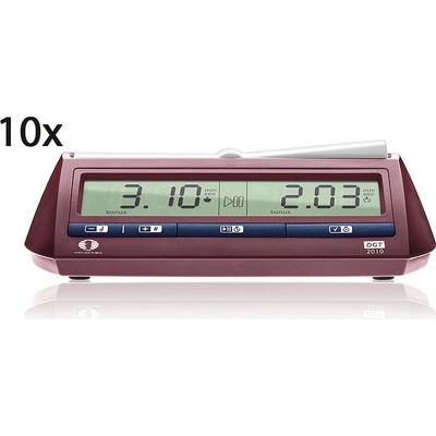 Digitálne šachové hodiny; 10x DGT 2010