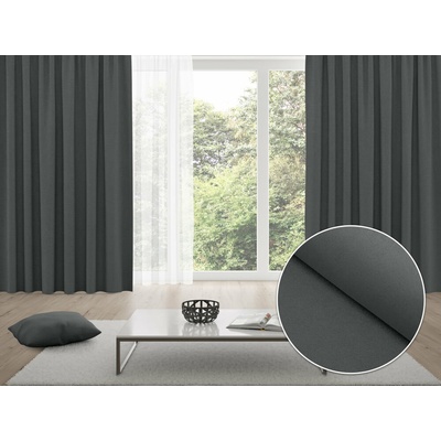 Biante Zatemňovací záves Blackout BKU-119 Antracitovo sivý - šírka 140 cm 140x230 cm