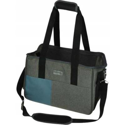 KERBL Brašna na kolo pro psa Vacation šedo-modrá 44 x 20 x 27 cm