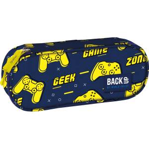 BackUP Овален ученически несесер BackUp A - Game Zone, 1 цип (PB4A110)