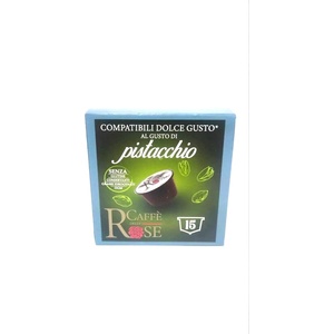  15 бр. капсули caffe delle rose pistacchio (шамфъстък) съвместими с кафемашини dolce gusto