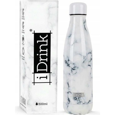 I Drink termoska 500 ml bílá mramor