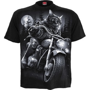 SPIRAL мъжка тениска spiral - nine lives - черна - t221m101 - metalshop - 51,97 лв