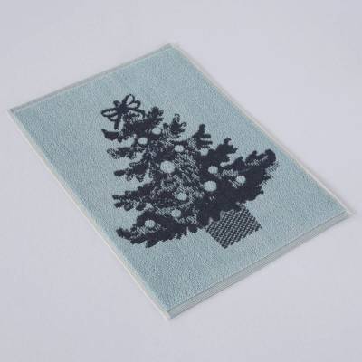 Veba kuchyňský ručník ZARA vánoční stromeček modrošedá 35 x 50 cm
