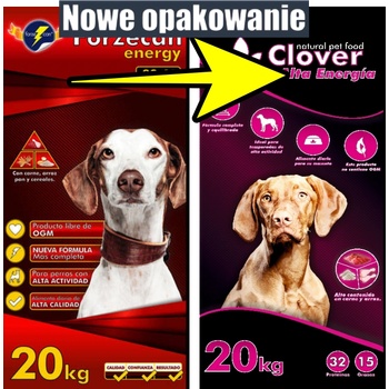 Forzecan Energy 51% месо без ГМО 20 кг / Нова опаковка CLOVER Alta Energia 20кг