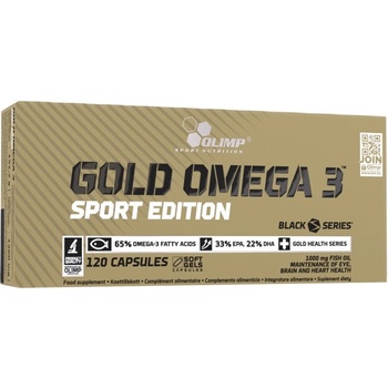 Image 1 of Olimp Sport Nutrition Omega 3 GOLD Sport Edition [120 Гел капсули]