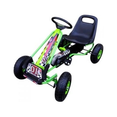 Mamido Dětská šlapací motokára G1 zelená