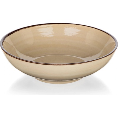 Hlboký keramický tanier 18 cm krémový Palas