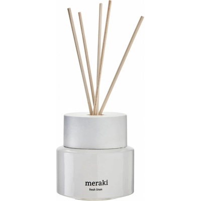 Meraki Vonný difuzér Meraki FRESH LINEN 100 ml biely