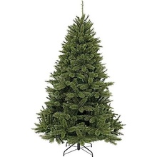 Vianočný stromček Bristlecone vrátane kovového stojana / borovica / 155 cm / PVC/PE / Ø 99 cm / zelený