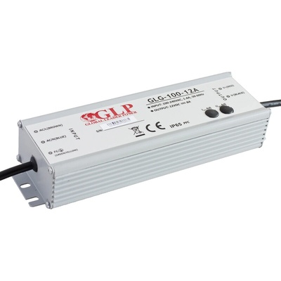 MI6, 100W Profesionální napájecí zdroj, GLG-100-12A, 12V, 8,5A, IP67