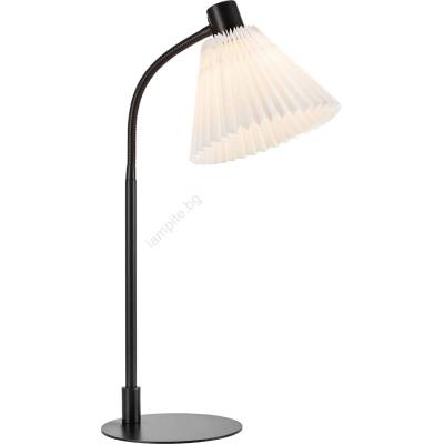 Markslöjd 108697 - Настолна лампа MIRA 1xE14/40W/230V черен/бял (ML1396)