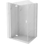 Mexen Mist-H T душ кабина с отваряща се врата лява 115 x 120 см, прозрачна, бяла (8A5T-115-120-20-00-L)
