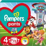 Pampers Pants Paw Patrol Size 4 еднократни пелени гащички 9-15 kg 72 бр
