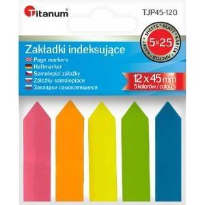 TITANUM Fluo index inserts 12x45mm 5x25 sheets - mallbg - 19,70 лв