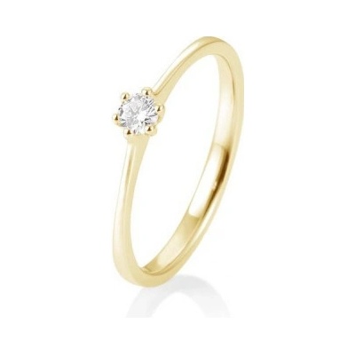 Sofia Diamonds prsteň zo žltého zlata s diamantom BE41 82144 Y