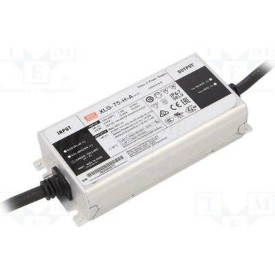 MEAN WELL XLG-75-H-A Napájecí zdroj: spínaný; LED; 75W; 27÷56VDC; 0,65÷2,1A; 100÷305VAC