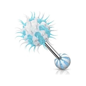 Šperky4U piercing do jazyka silikonový střapec PJ01196-QW