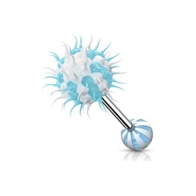 Šperky4U piercing do jazyka silikonový střapec PJ01196-QW