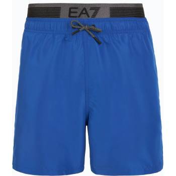 Giorgio Armani Мъжки бански EA7 Emporio Armani Logo Tape Boxer тюркоазено море