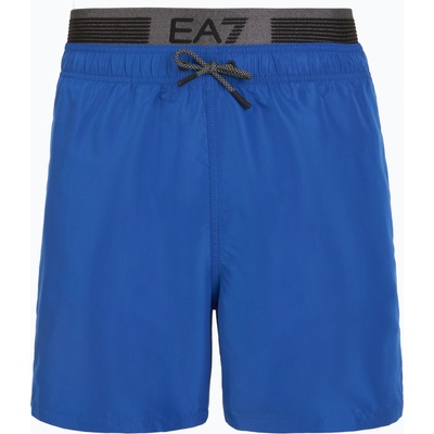 Giorgio Armani Мъжки бански EA7 Emporio Armani Logo Tape Boxer тюркоазено море