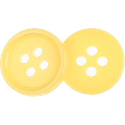 Bellatex Knoflík sada 6 ks prům. 10 mm žlutá
