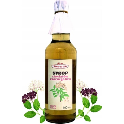 Prosto ze Wsi Sirup z kvetov bazy čiernej 0,5 l